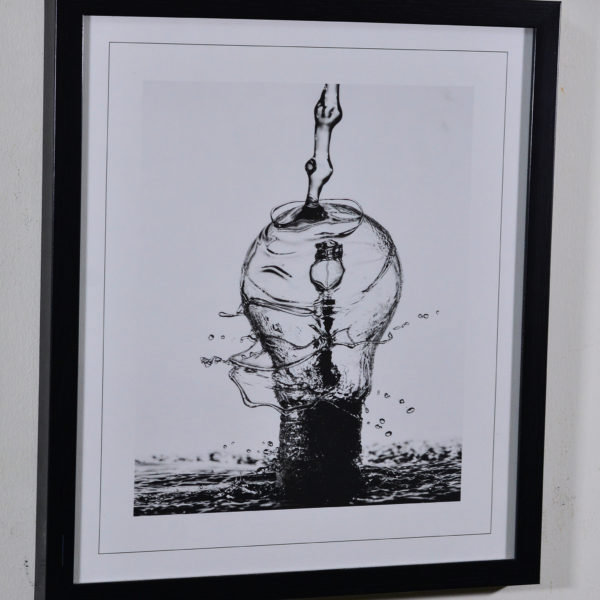 Bulb in Black Box Frame-16x14 inches