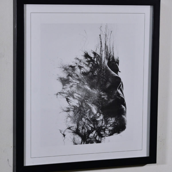Lady Face in Black Box Frame-16x14 inches