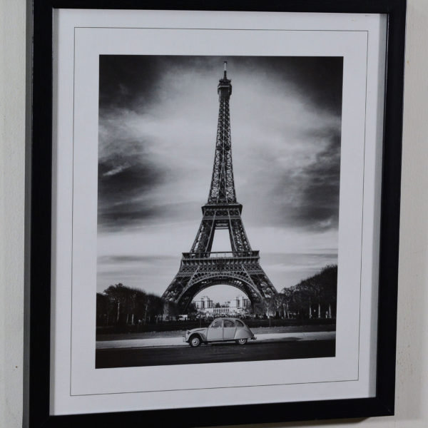 Eiffel Tower in Black Box Frame-16x14 inches