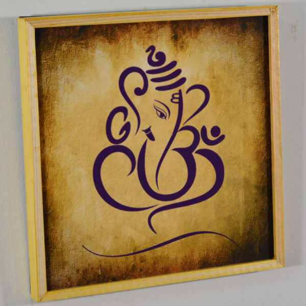 Ganesh - in wooden Frame
