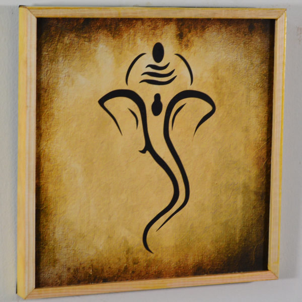 Ganesh - in wooden Frame